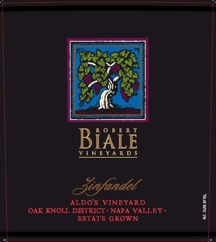Robert Biale Vineyards Aldo's Vineyard Zinfandel 2010 Front Label