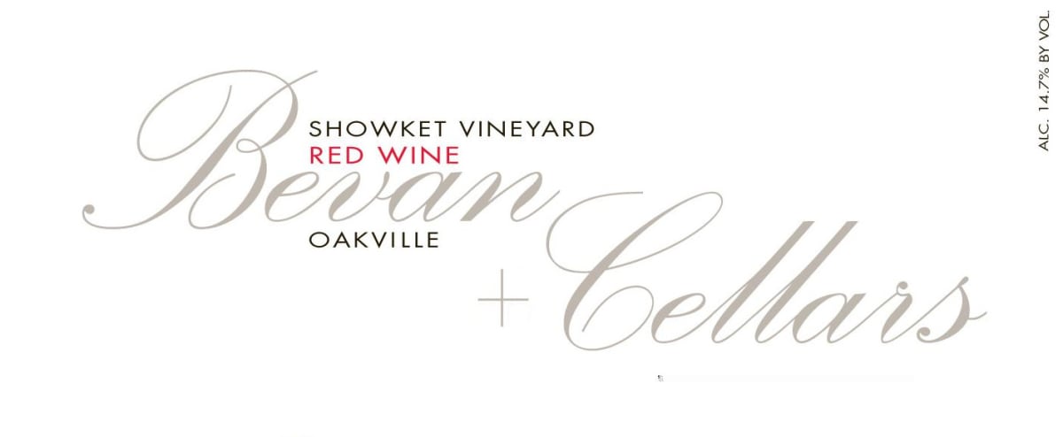 Bevan Cellars Showket Vineyard Red 2010 Front Label