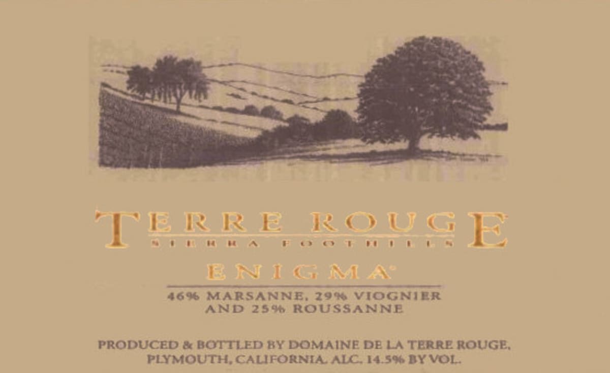 Terre Rouge Enigma 2010 Front Label
