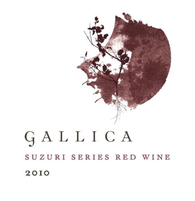 Gallica Suzuri Shake Ridge Ranch Red 2010 Front Label