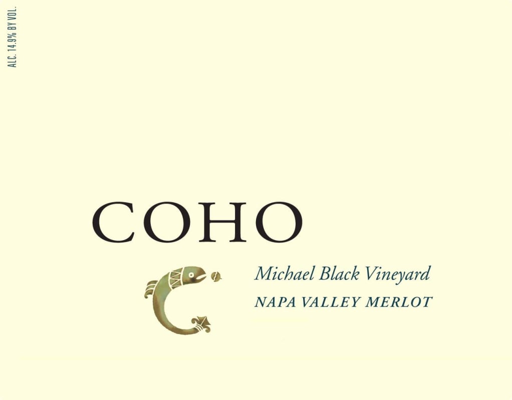 Coho Michael Black Vineyard Merlot 2010 Front Label