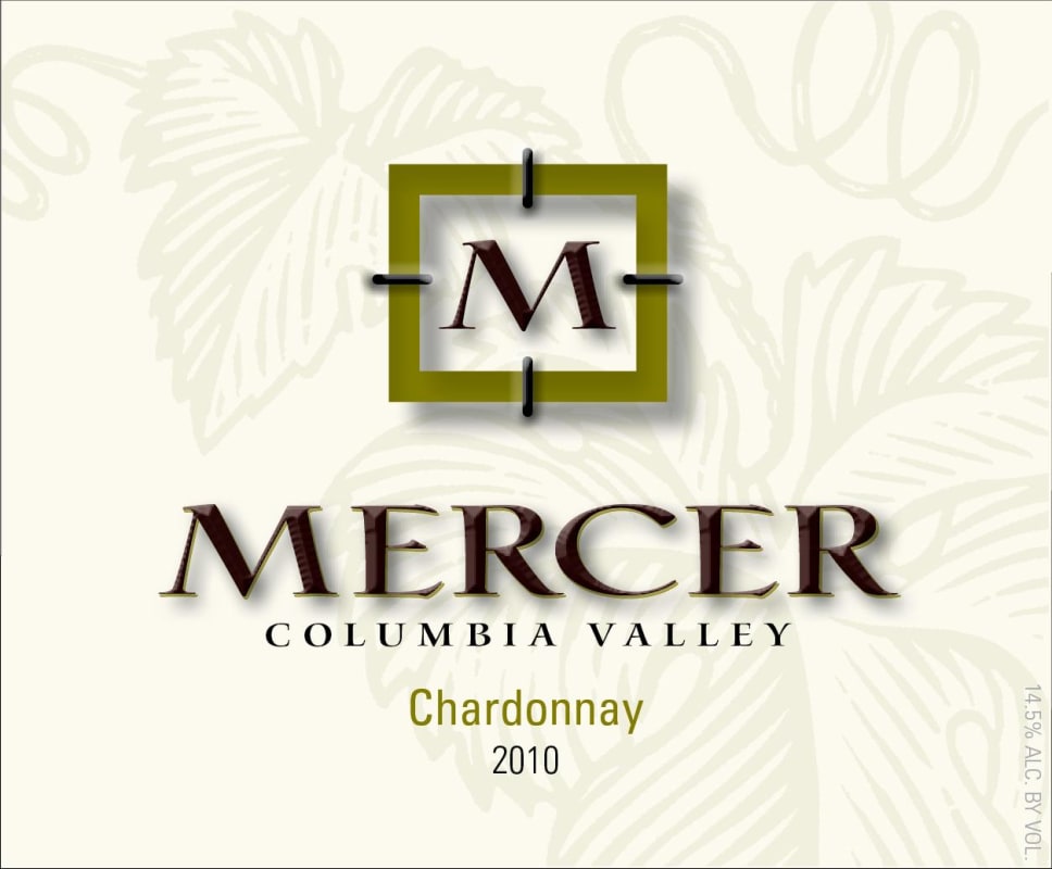 Mercer Estates Chardonnay 2010 Front Label