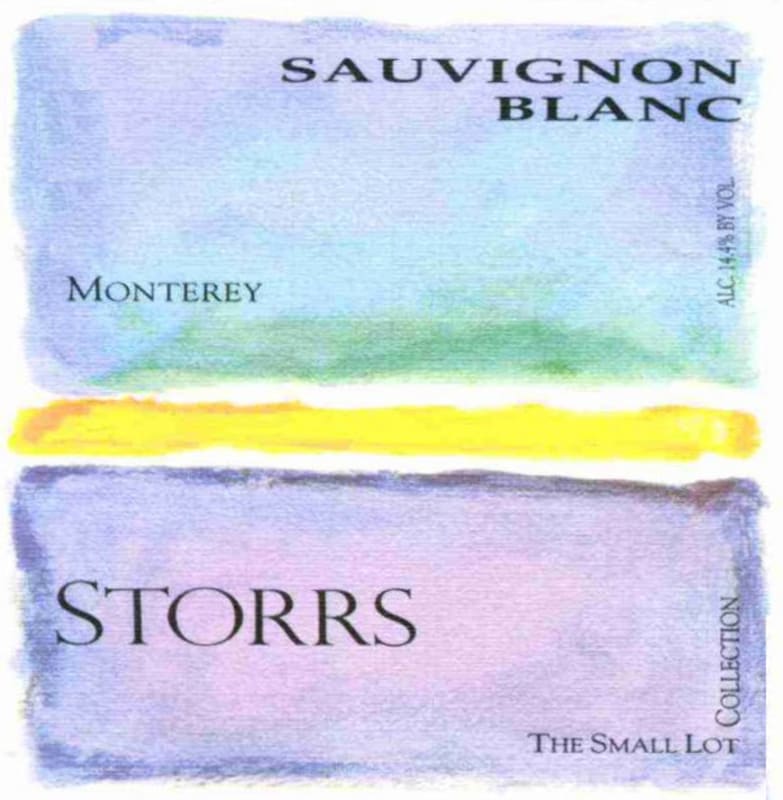 Storrs Monterey Sauvignon Blanc 2010 Front Label