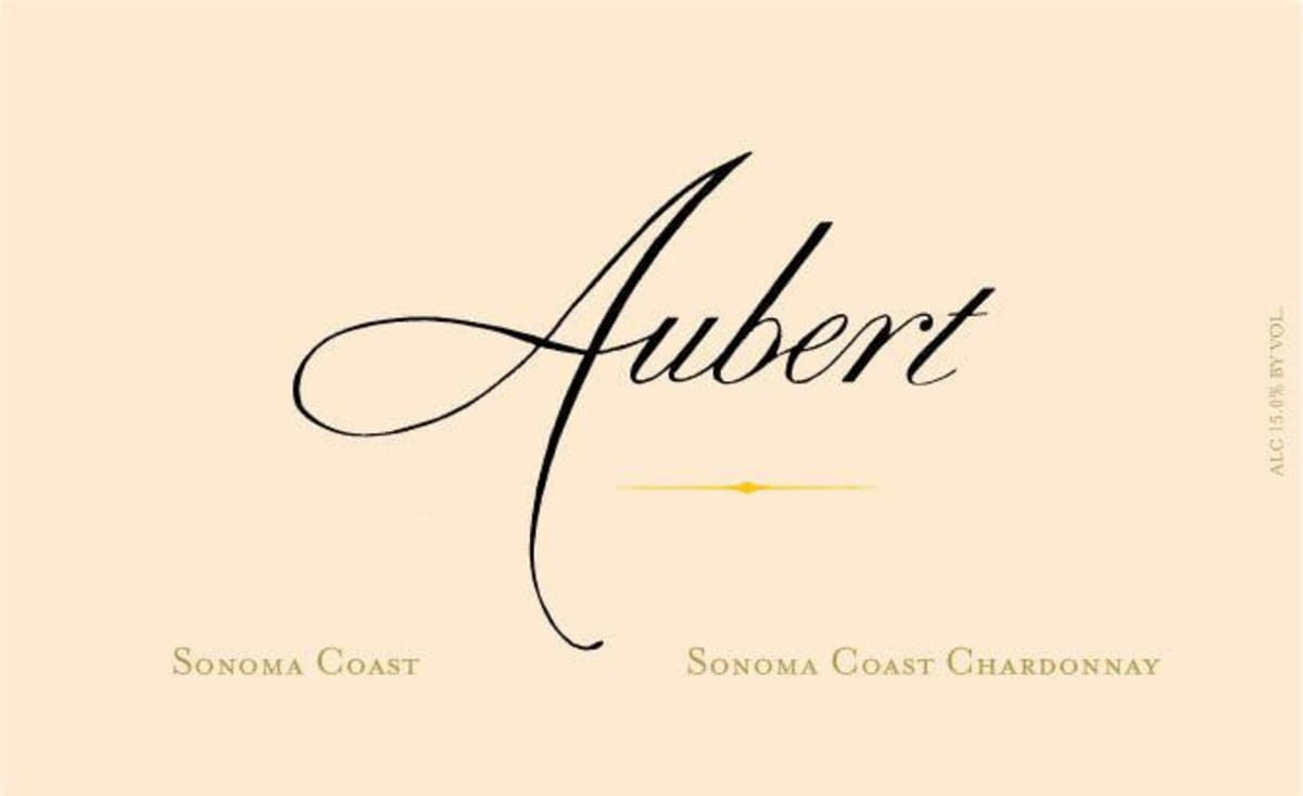 Aubert Sonoma Coast Chardonnay 2010 Front Label