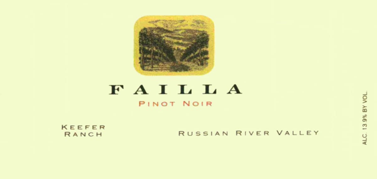 Failla Keefer Ranch Pinot Noir 2010 Front Label