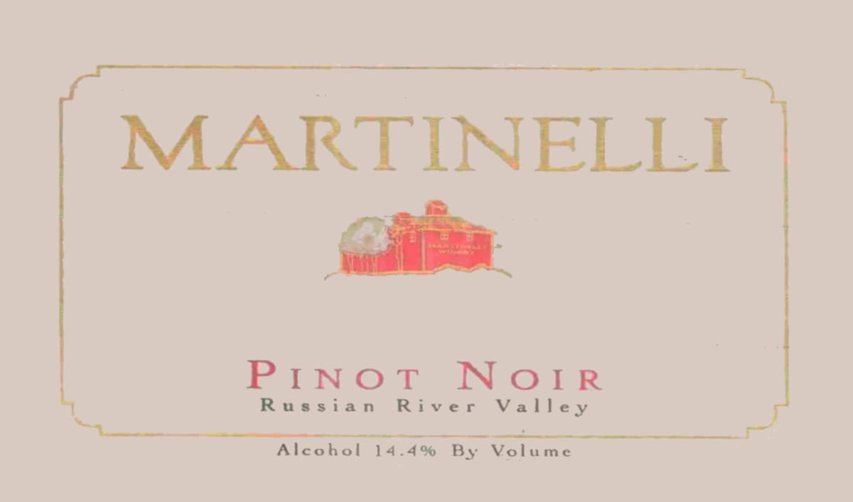 Martinelli Russian River Pinot Noir 2010 Front Label