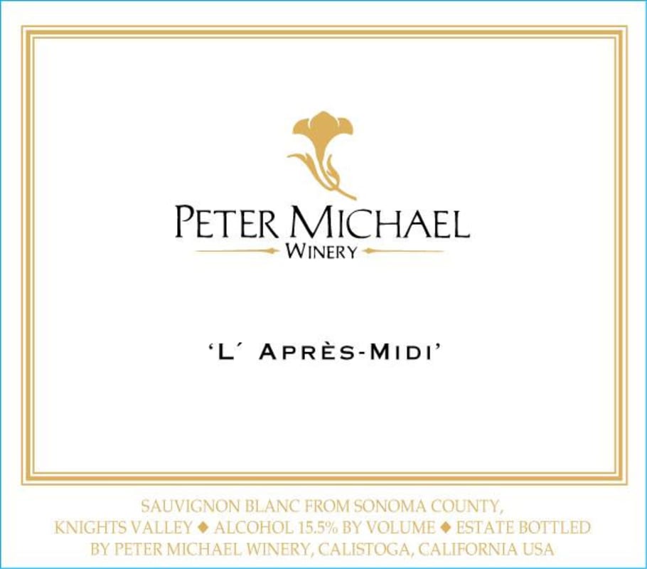 Peter Michael L'Apres-Midi Sauvignon Blanc 2010 Front Label