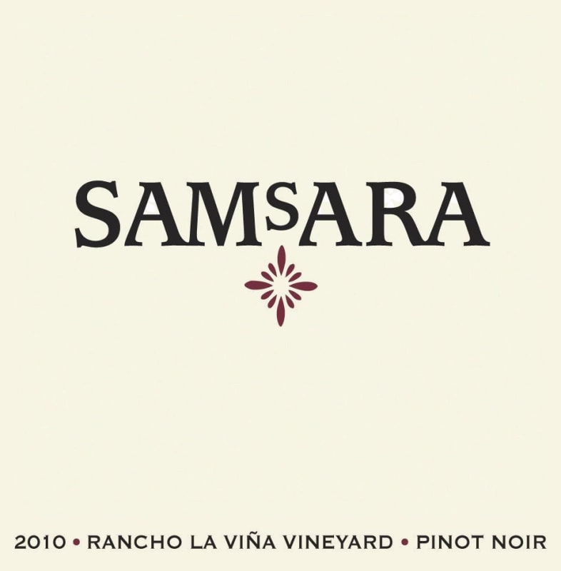 SAMsARA Rancho La Vina Pinot Noir 2010 Front Label