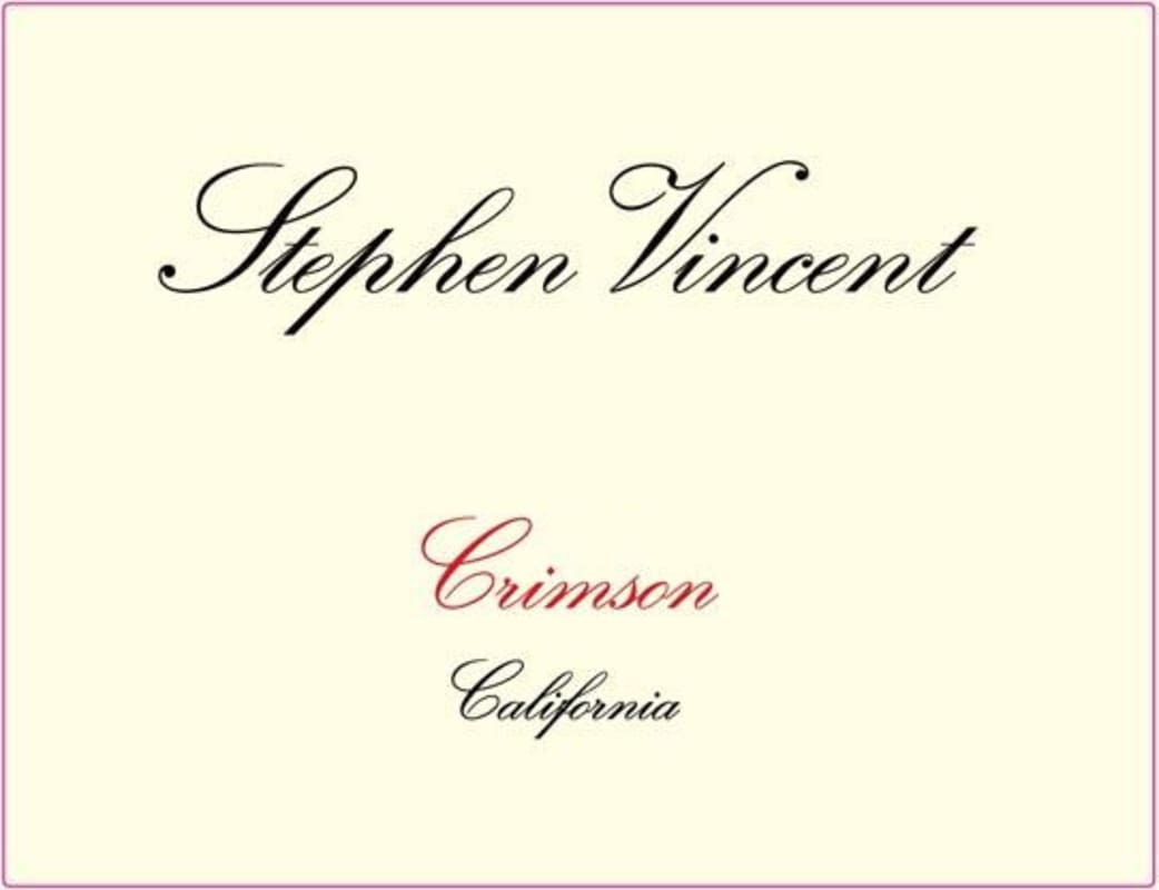 Stephen Vincent Crimson Red Blend 2010 Front Label