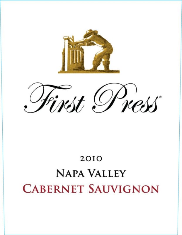 First Press Wine Cellars Napa Valley Cabernet Sauvignon 2010 Front Label