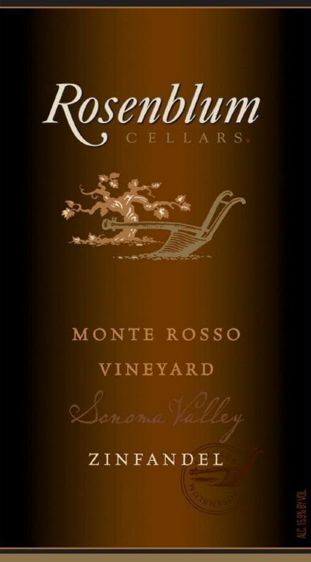 Rosenblum Cellars Monte Rosso Zinfandel 2011 Front Label