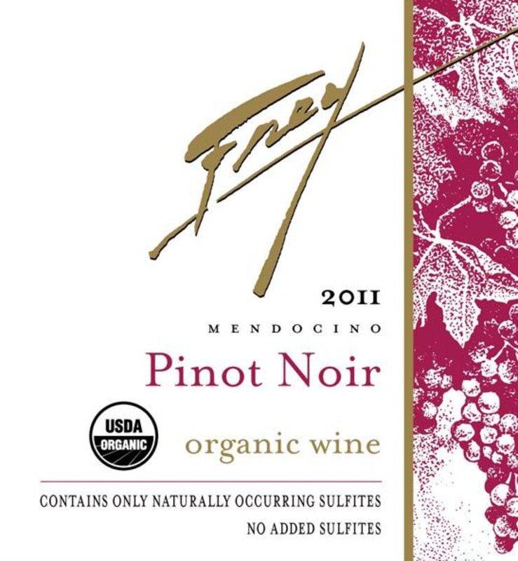 Frey Organic Pinot Noir 2011 Front Label