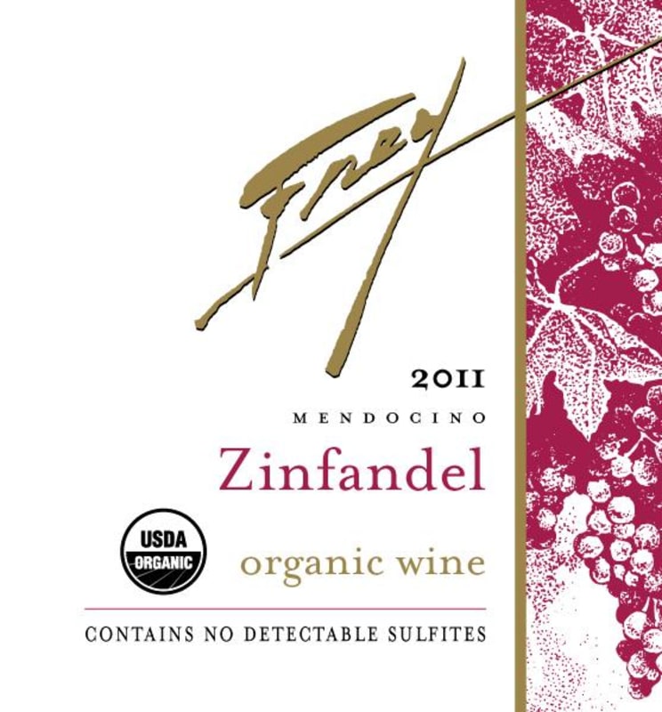 Frey Organic Zinfandel 2011 Front Label