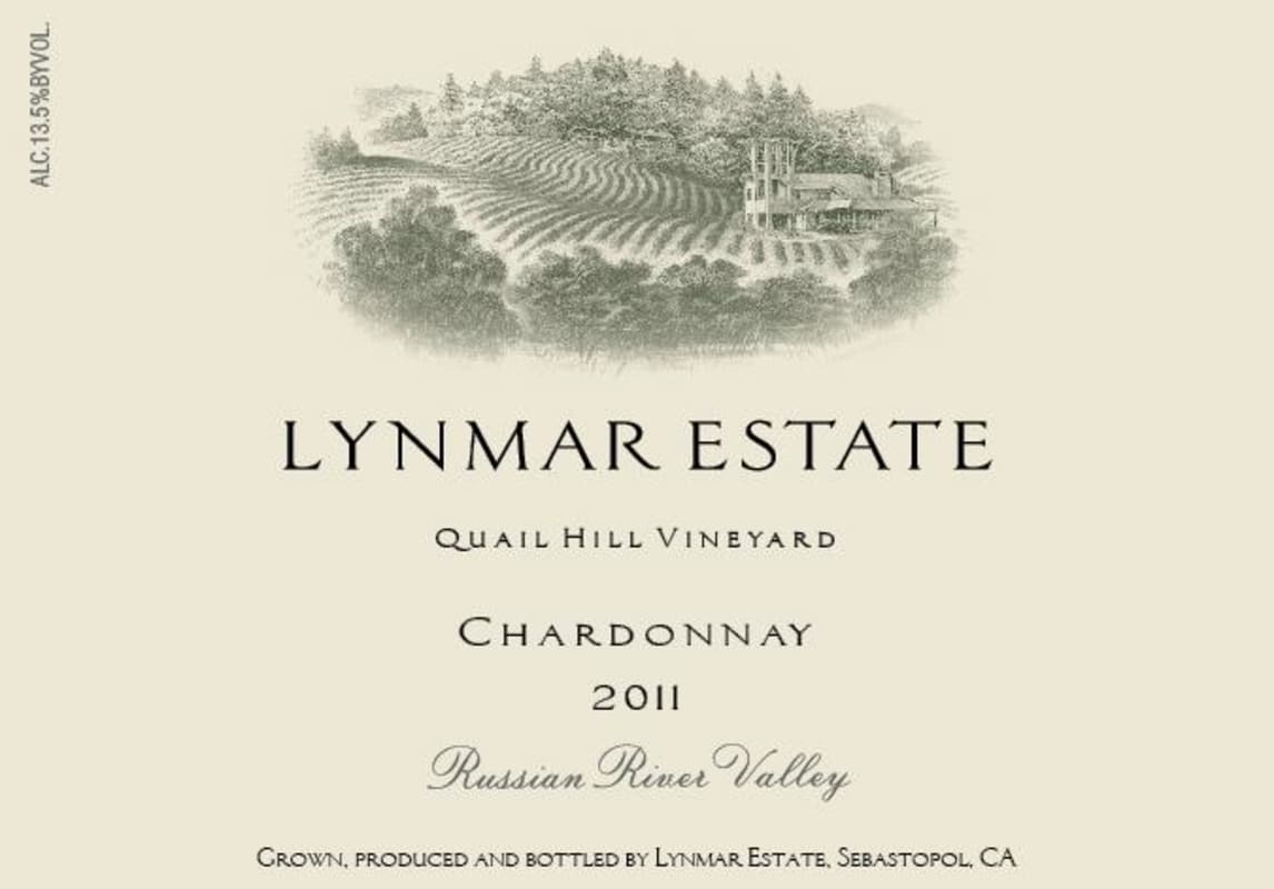 Lynmar Winery Quail Hill Cuvee Chardonnay 2011 Front Label