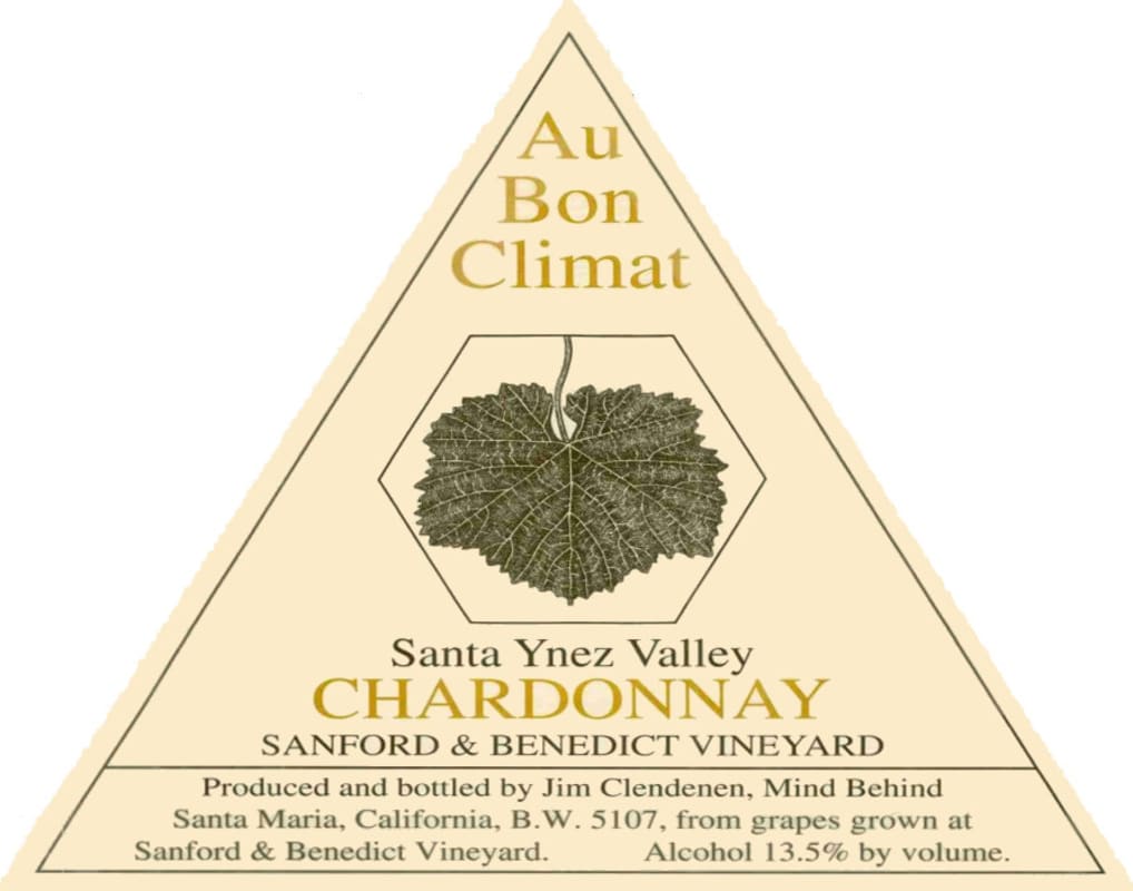 Au Bon Climat Sanford and Benedict Chardonnay 2011 Front Label