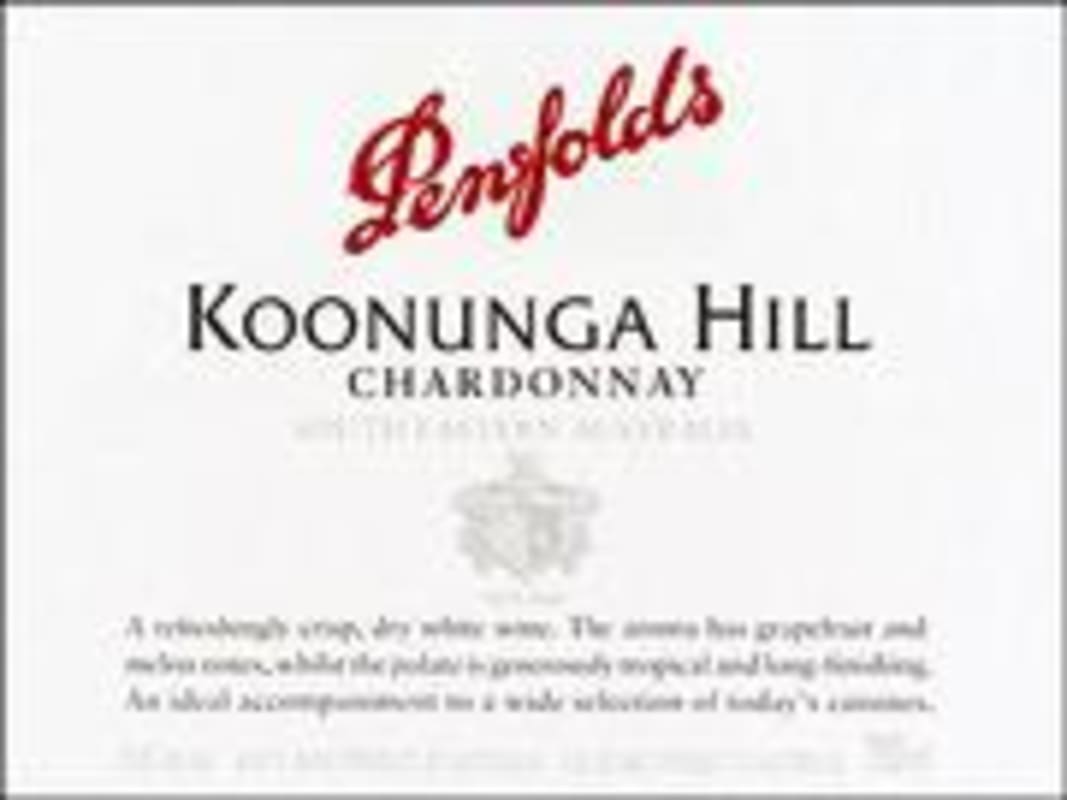 Penfolds Koonunga Hill Chardonnay 2001 Front Label