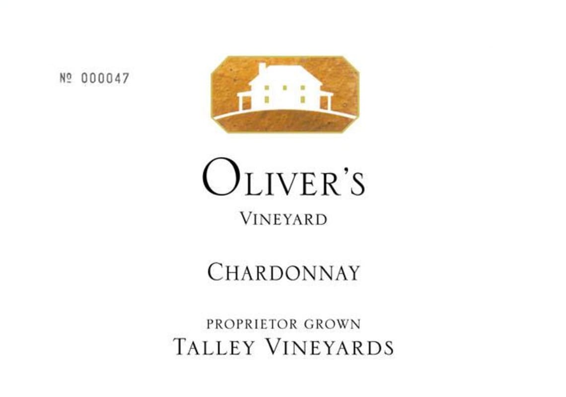 Talley Olivers Vineyard Chardonnay 2011 Front Label