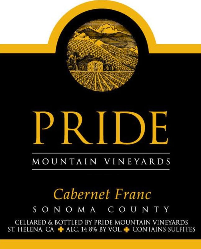 Pride Mountain Vineyards Cabernet Franc 2011 Front Label