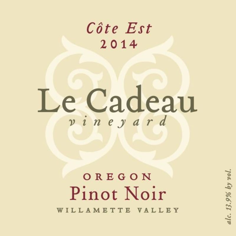 Le Cadeau Vineyard Cote Est Pinot Noir 2014 Front Label