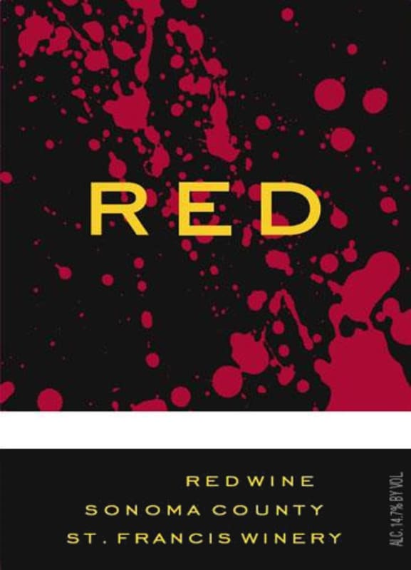 St. Francis RED 2011 Front Label