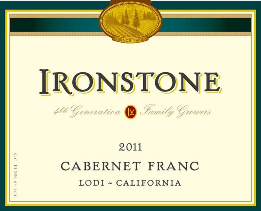 Ironstone Cabernet Franc 2011 Front Label
