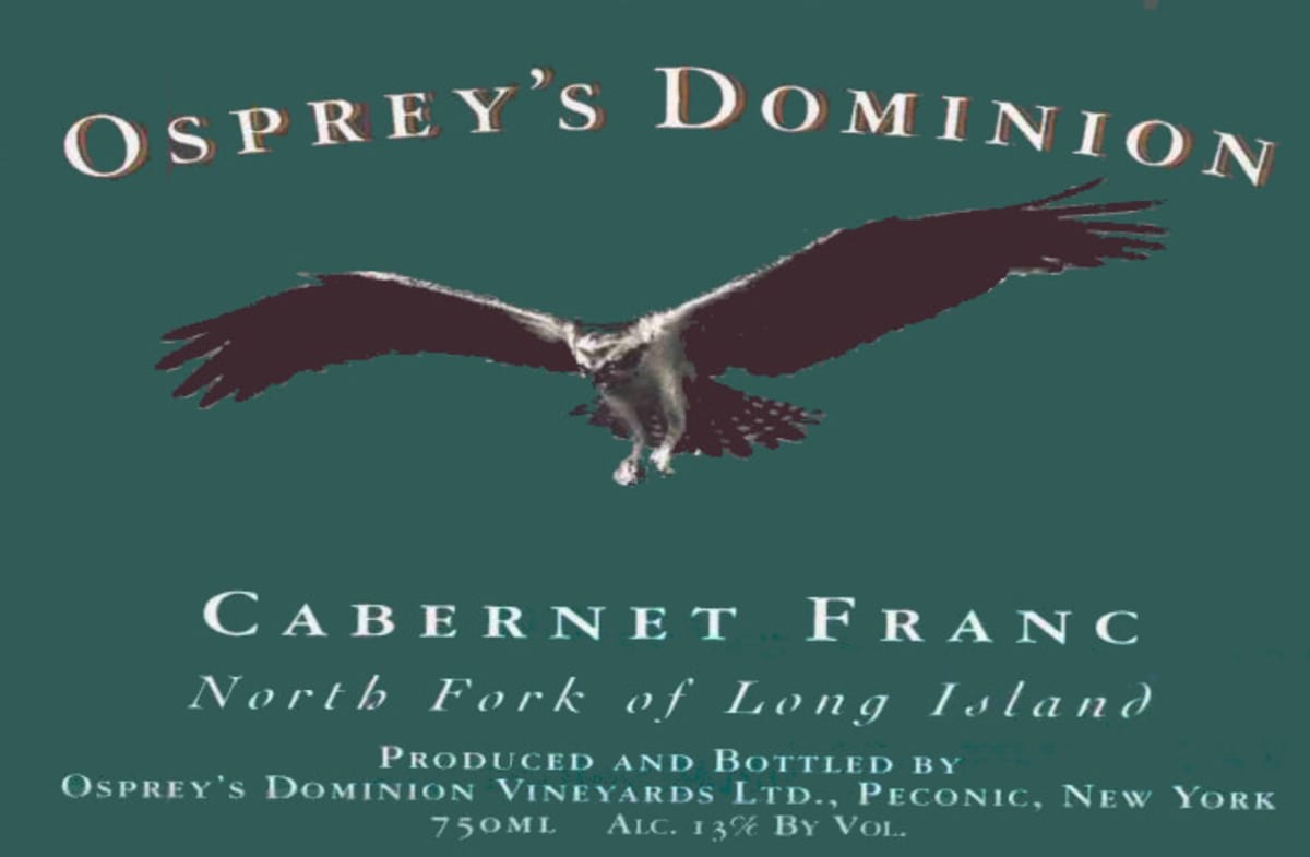 Osprey's Dominion Cabernet Franc 2011 Front Label