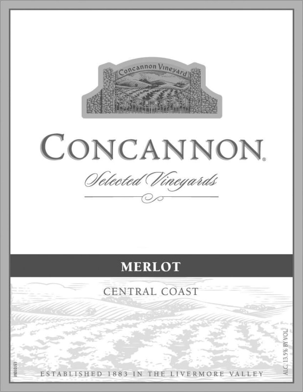 Concannon Selected Vineyards Merlot 2011 Front Label
