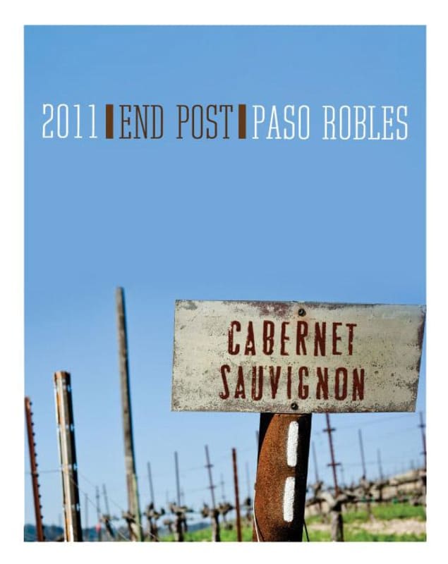 Adelaida End Post Cabernet Sauvignon 2011 Front Label