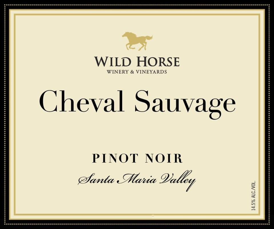 Wild Horse Cheval Sauvage Pinot Noir 2011 Front Label