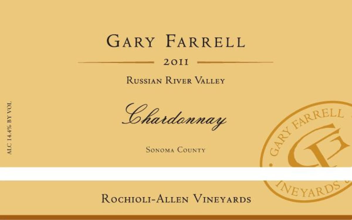 Gary Farrell Rochioli Allen Chardonnay 2011 Front Label