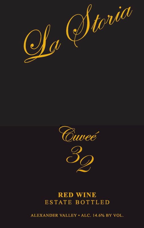 Trentadue La Storia Cuvee 32 Red Wine 2011 Front Label