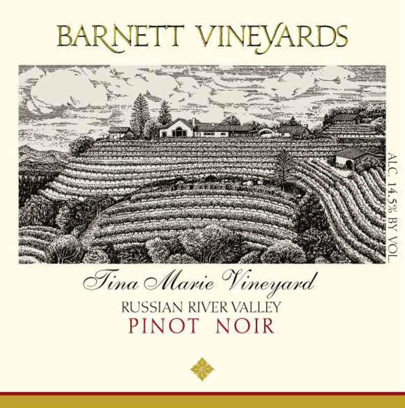 Barnett Vineyards Tina Marie Pinot Noir 2011 Front Label