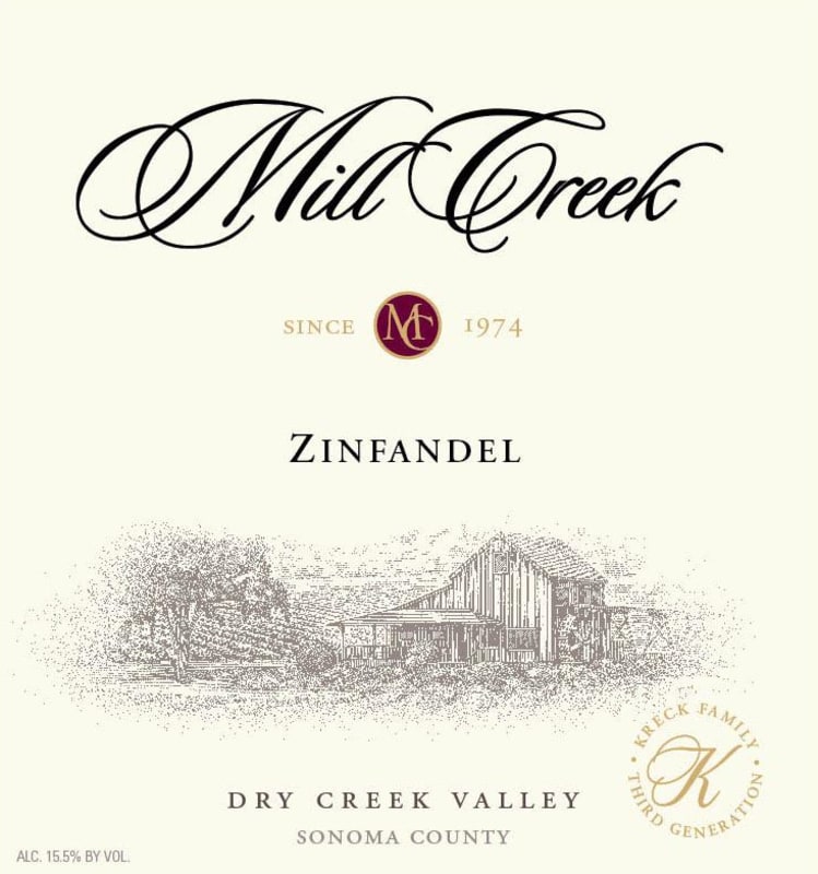 Mill Creek Dry Creek Zinfandel 2011 Front Label