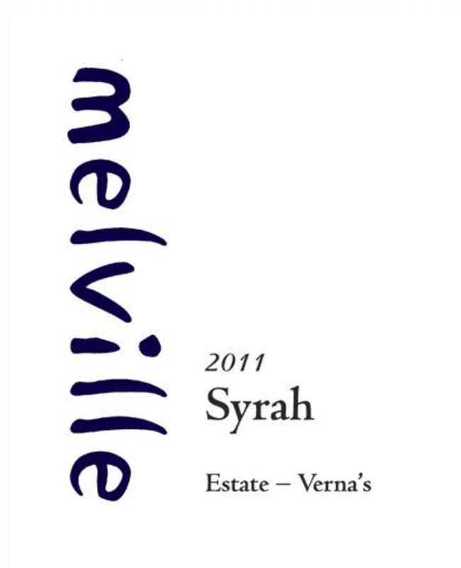 Melville Estate Verna's Syrah 2011 Front Label