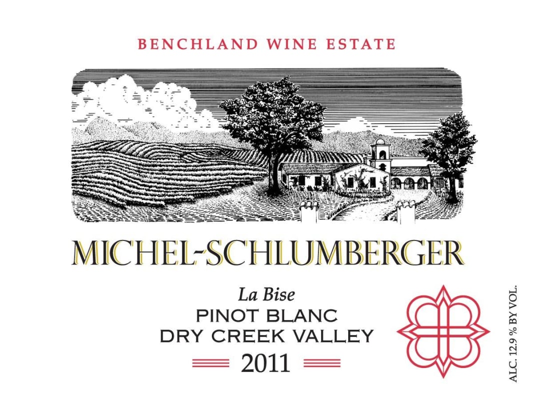 Michel-Schlumberger Dry Creek Valley Pinot Blanc 2011 Front Label