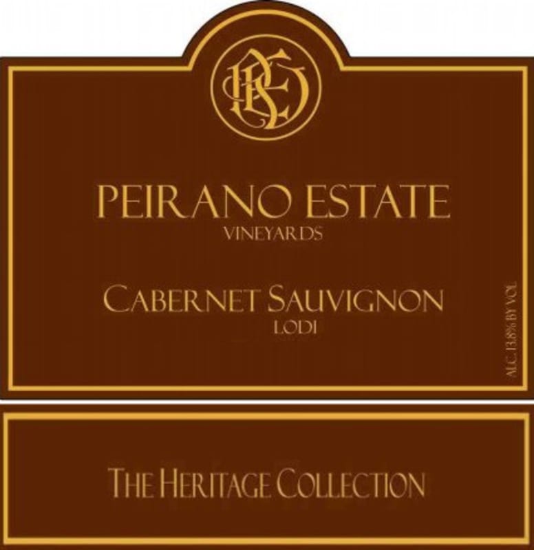 Peirano Estate Cabernet Sauvignon 2011 Front Label