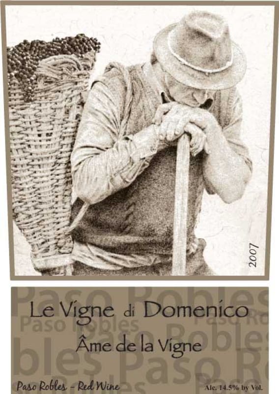 Le Vigne Winery di Domenico Ame de la Vigne 2007 Front Label