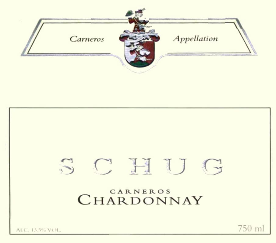 Schug Carneros Chardonnay 2011 Front Label