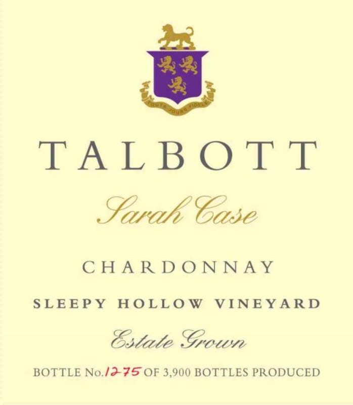 Talbott Sarah Case Chardonnay 2011 Front Label