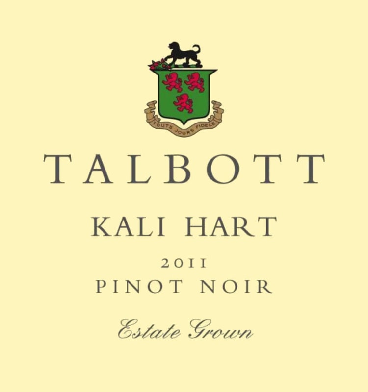 Talbott Kali Hart Pinot Noir 2011 Front Label