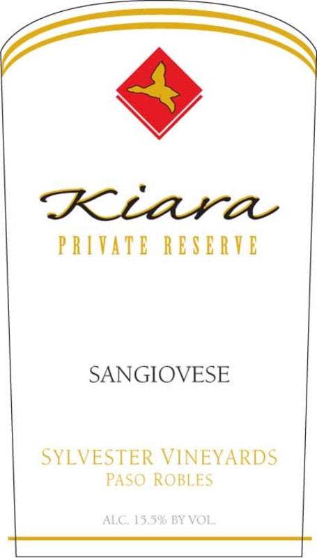 Le Vigne Winery Sylvester Kiara Private Reserve Sangiovese 2007 Front Label