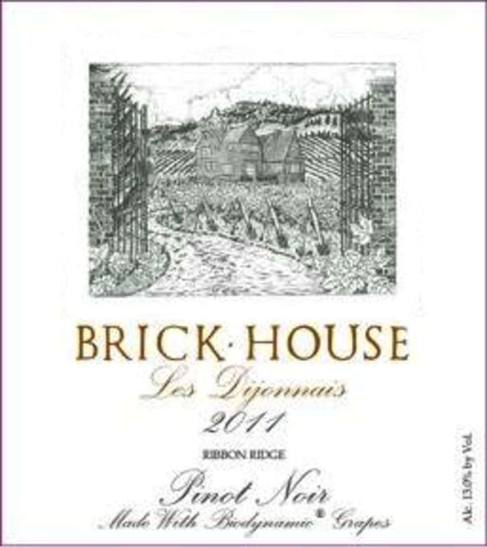 Brick House Les Dijonnais Pinot Noir 2011 Front Label