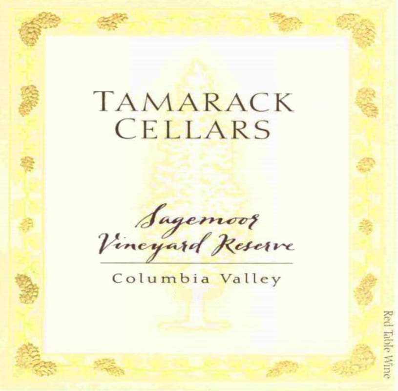 Tamarack Cellars Sagemoor Vineyard Reserve Red 2011 Front Label