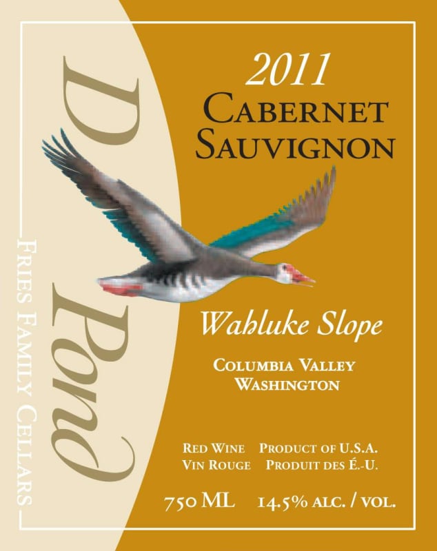 Duck Pond Cabernet Sauvignon 2011 Front Label
