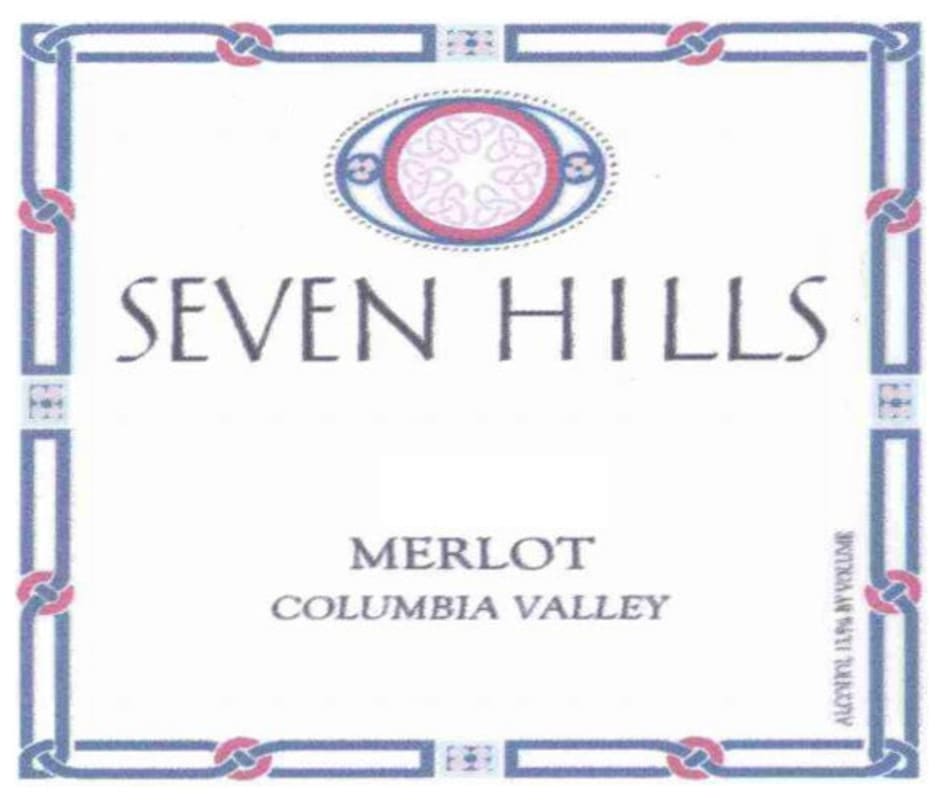 Seven Hills Winery Columbia Valley Merlot 2011 Front Label