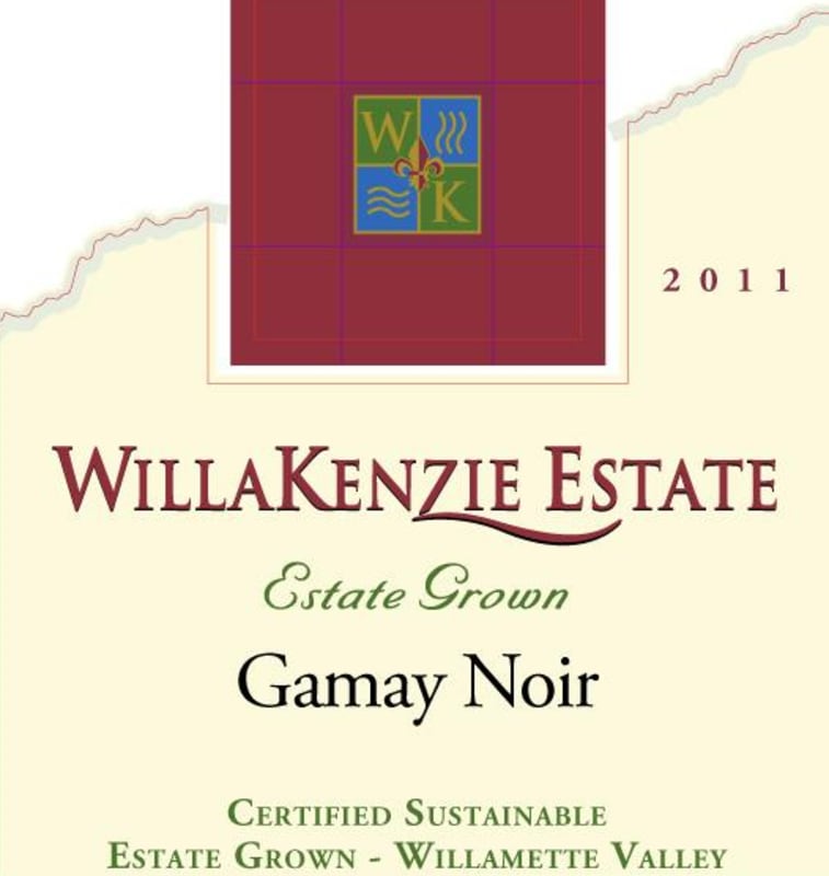 WillaKenzie Estate Gamay Noir 2011 Front Label