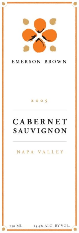 Emerson Brown Napa Valley Cabernet Sauvignon 2005 Front Label