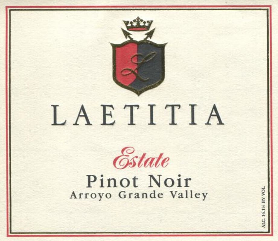 Laetitia Estate Pinot Noir 2011 Front Label