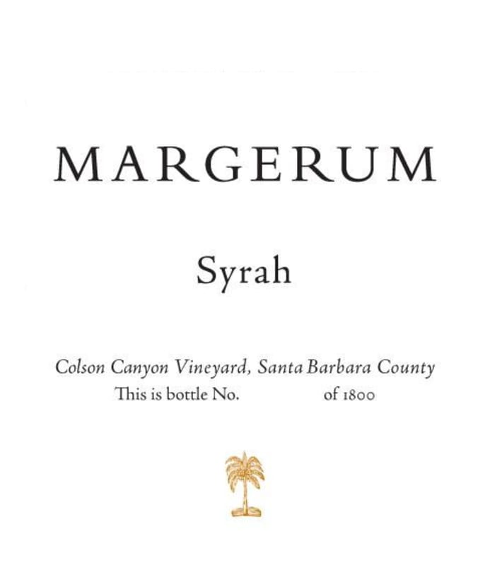 Margerum Colson Canyon Vineyard Syrah 2011 Front Label