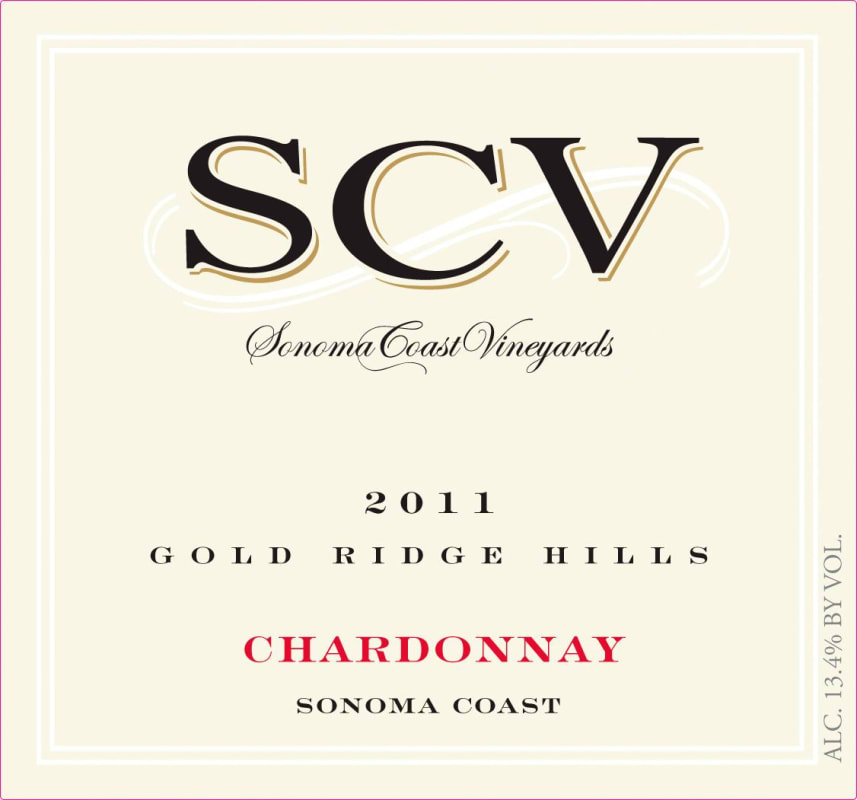 Sonoma Coast Vineyards Gold Ridge Hills Chardonnay 2011 Front Label